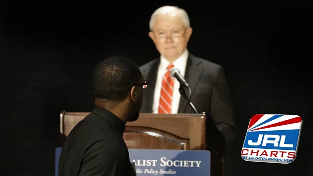 Jeff Sessions Heckled by Pator will Green an Pastor Darrell Hamilton at Federalist Society