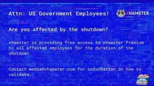xHamster Grants #Shutdown Gov't Employees Free Access
