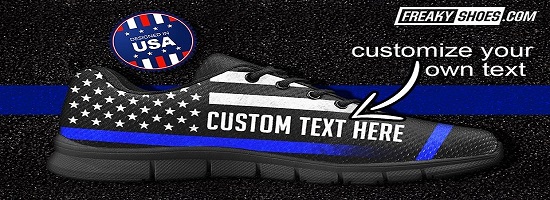 Thin Blue Line Respect Men's Breathable Running Shoes