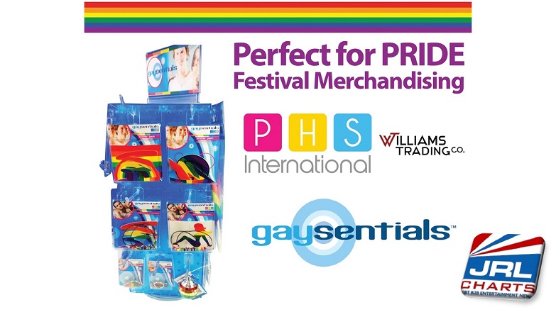 Gaysentials PRIDE Spinner Rack for Festival Season Ships at WTC