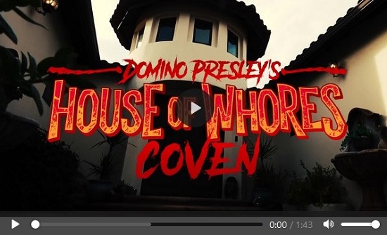 Domino Presley’s House of Whores Coven movie trailer-Grooby-Productions