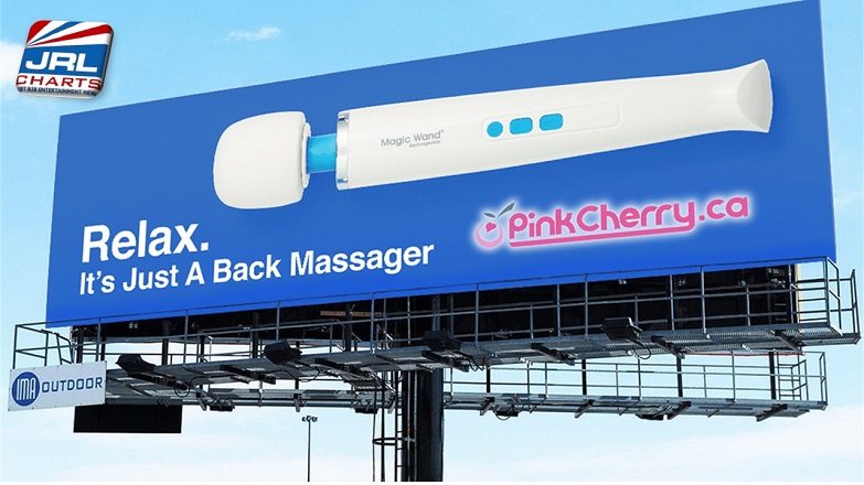 Vibratex, PinkCherry Unveil 30-Foot Magic Wand Billboard