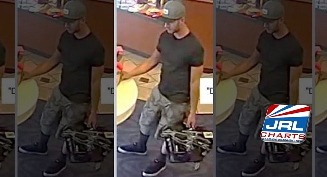 adult store robbery - Police Hunt for Adult Store 'Devil Face' tattoo Lingerie Bandit