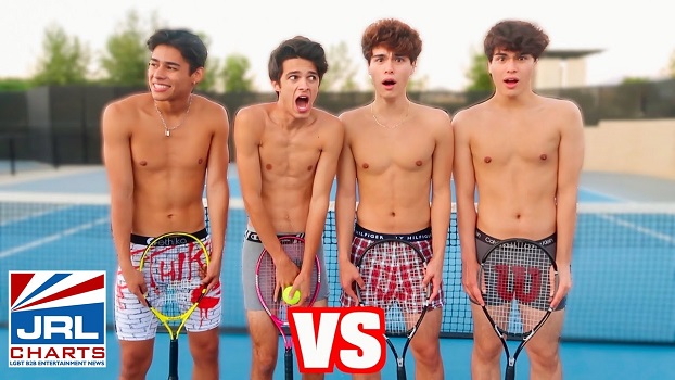 Andrew Davila' 'Extreme Strip Tennis with Brent Rivera & Stokes Twinks gens' 850K within 2 Hrs