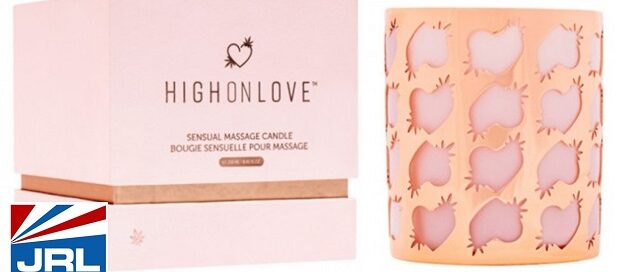 High On Love Cannabis-Enhanced Dry Body Oil, Massage Candle now at Entrenue