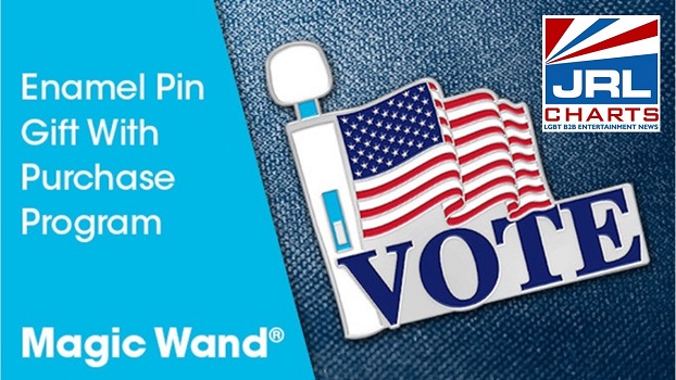 Magic Wand offers Patriotic Enamel Pin to 'Promote the Vote'