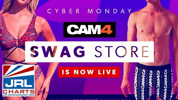 CAM4 Swag Store Featuring New Apparel Goes Live-2020-11-30-jrl-charts