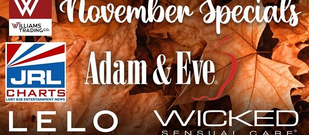 November Stock Up Sale at Williams Trading Co Kicks Off with Adam & Eve