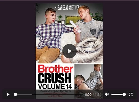 Brother Crush 14 DVD gay porn movie trailer-Bareback-Network