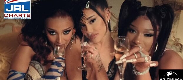 Ariana Grande 34+35 Remix ft. Doja Cat x Megan Thee Stallion Premiers with 10M Views