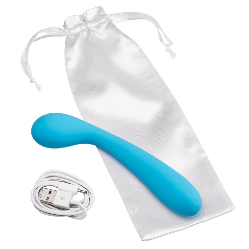 Cloud 9 Novelties-Health & Wellness G-Spot Slim Rechargeable 7 Inches Vibrator Dual Motor - Aqua Blue