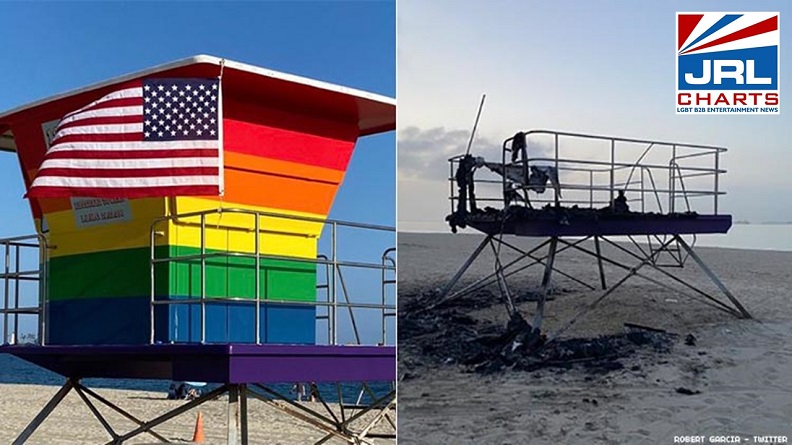GoFundMe Announced for Long Beach Rainbow Lifeguard Tower Burning