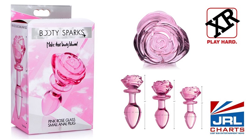 XR Brands new Pink Glass Rose Plugs from Booty Sparks-2021-05-24-JRL-CHARTS