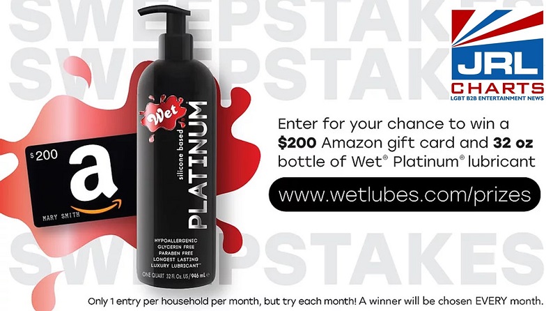 Wet Platinum Silicone Lubricants and Amazon Launch $200 Gift Card Contest-2021-07-27-JRL-CHARTS