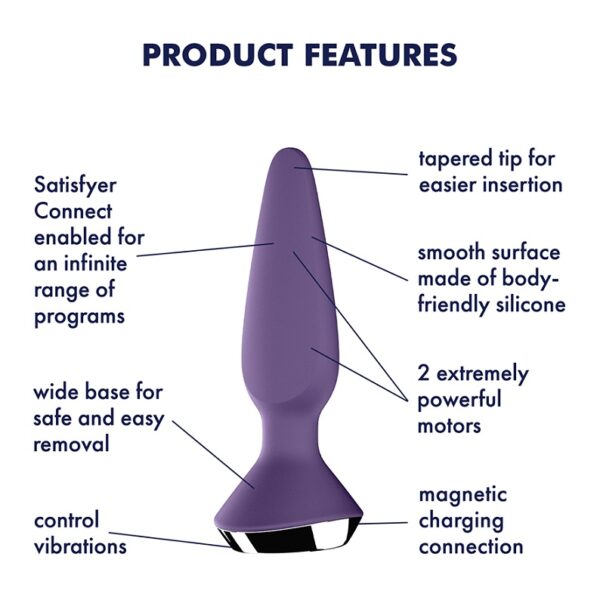 Satisfyer-plug-i-licious-1-purple-analplug-features