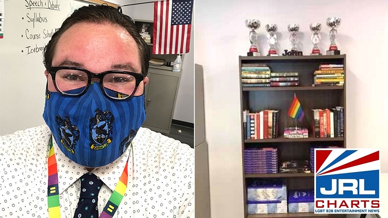 Teacher Resigns After Being Forced to Remove Pride Flag from bookshelf-2021-09-09-JRL-CHARTS
