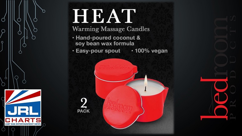 Bedroom Products HEAT Warming Massage Candles are a Must for Retail Countertops
