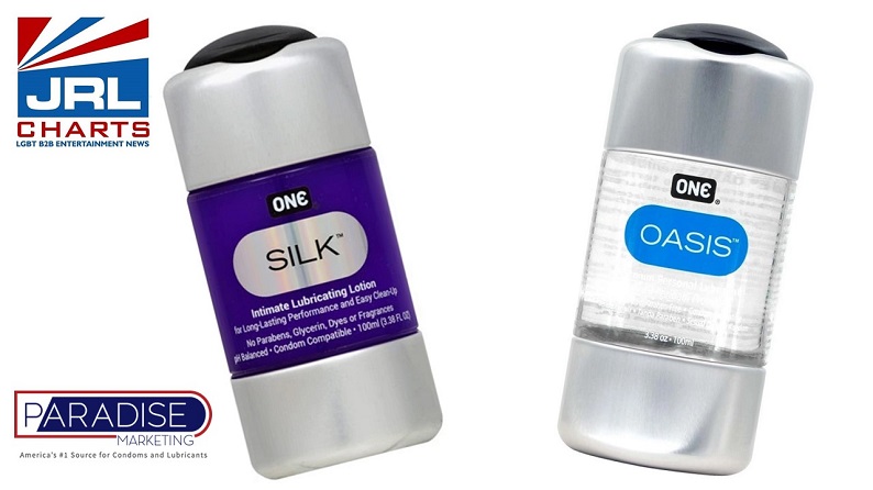 ONE Silk and One Oasis Silk Lubricant Now Available at Paradise Marketing-2021-JRL CHARTS