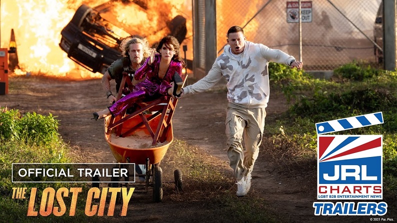 Sandra Bullock-Channing Tatum-The Lost City Official Trailer-2022-JRL-CHARTS