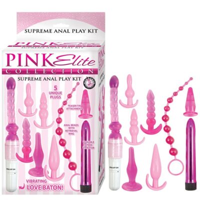 Pink Elite Collection Supreme Anal Play Kit by Nasstoys