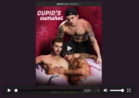 Cupid's Cumshot gay porn movie trailer-next door studios