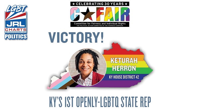 Kentucky Elects Keturah Herron-LGBTQ+ House Member In Landslide Election-2022-JRL-CHARTS
