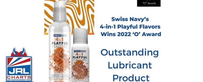 Swiss Navy-4-in-1 Playful Flavors-wins-2022-O Award-02-01-2022-JRL-CHARTS