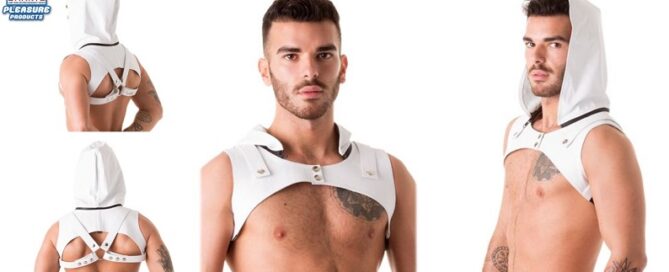 Pol Prince-Leather Sleeveless Crop Hoodie White Party-by-665-Brands-2022-jrl-charts