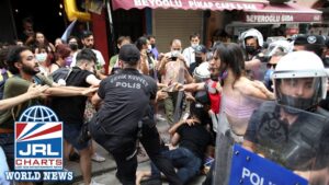 Turkish Police Break up PRIDE Parade-in Istanbul-Arrest 200 people-2022-jrl-charts