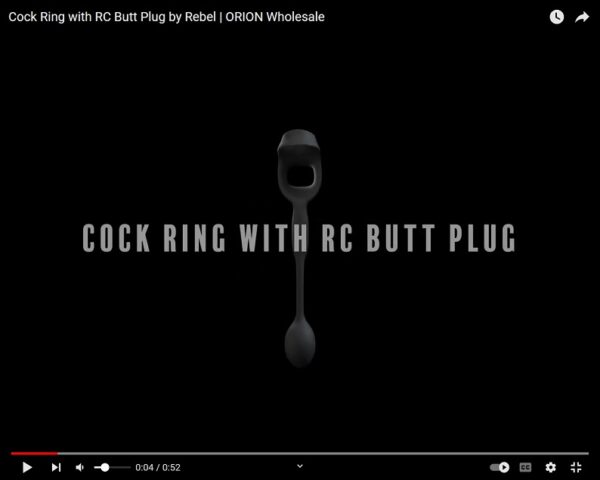 Cock Ring with RC Butt Plug by Rebel-ORION Wholesale