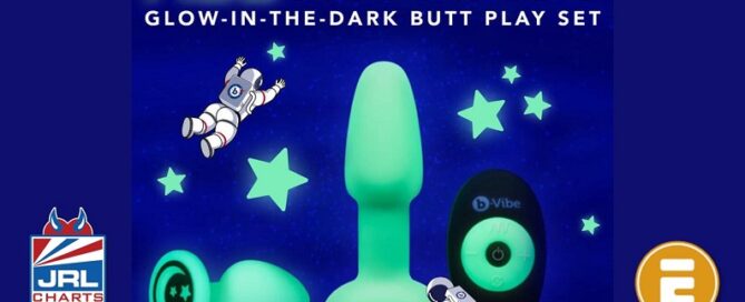 b-Vibe-Asstronaut-glow-in-the-dark butt play set-lands-at-Eldorado Trading Company-jrl-charts