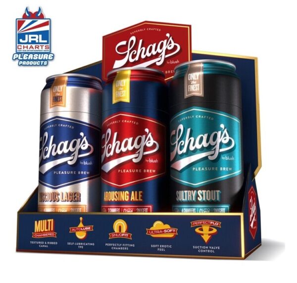 Schags-Beer-Can-Stroker-6Pack-Assorted Display-Blush