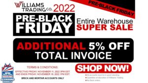 Williams Trading-Pre-Black Friday Sales Starts November 11-2022-adult toys-jrl charts