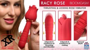 XR Brands-sex toys-Racy Rose Licking-Vibrating Stimulator by Bloomgasm-jrlcharts