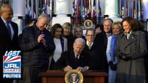Biden Signs Respect for Marriage Act protecting Gay Marriage-jrlchartsdotcom