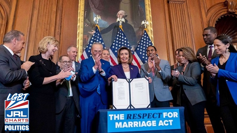 Respect for Marriage Act Passes by a vote of 258-169-LGBT-News-jrlchartsdotcom