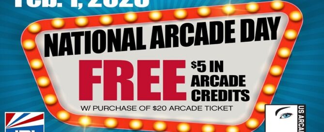 US Arcades-2nd Annual National Arcade Day-Wednesday February 1, 2023-jrl charts