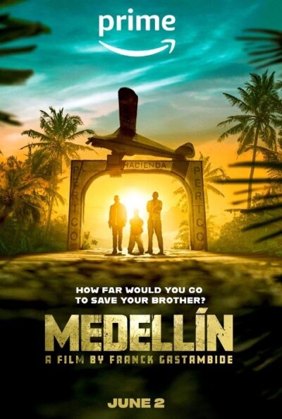 Medellin-action comedy film poster-Prime Video-2023-jrl charts