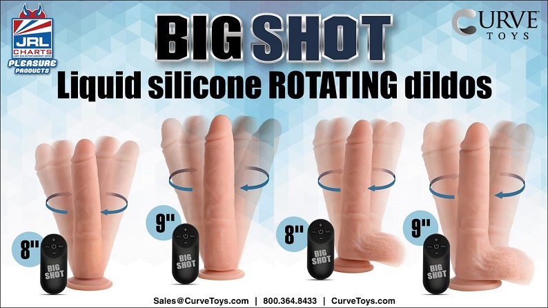 Curve Toys-BIG SHOT Liquid Silicone Rotating Dildos-are-Eye Popping-sex toys-jrl charts