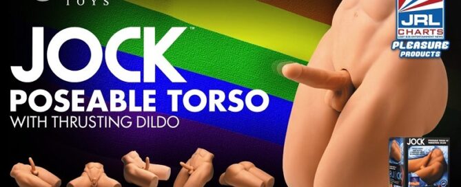 Jock Poseable Torso with Thrusting Dildo by Curve Toys Spotlight Pick-jrl charts