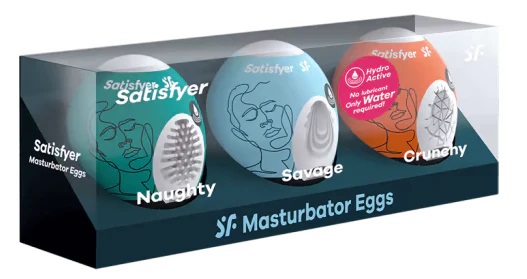 Satisfyer Masturbator Eggs 3 piece Set Display-jrl charts