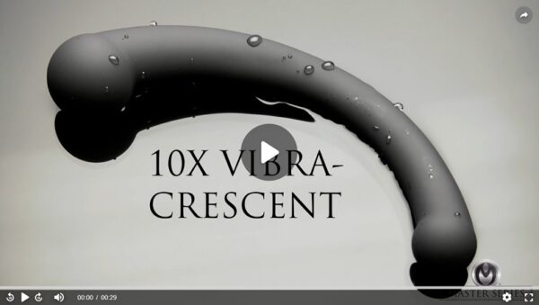 10X Vibra-Crescent Vibrating Silicone Dual Ended Dildo Commercial