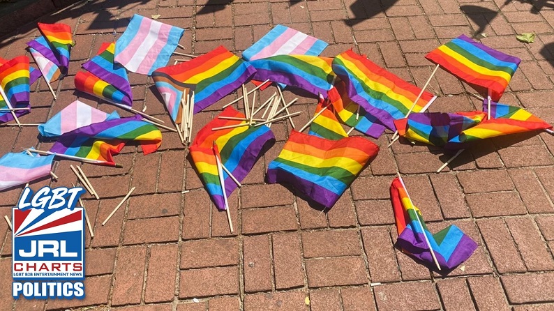PRIDE Flags Vandalized at Stonewall National Monument-June 2023-LGBT News jrl charts