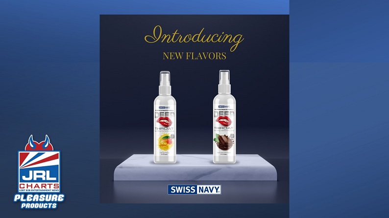 Swiss Navy unveils 2 NEW Deep Throat Spray Flavors-MD Science Lab Lubricants-jrl charts