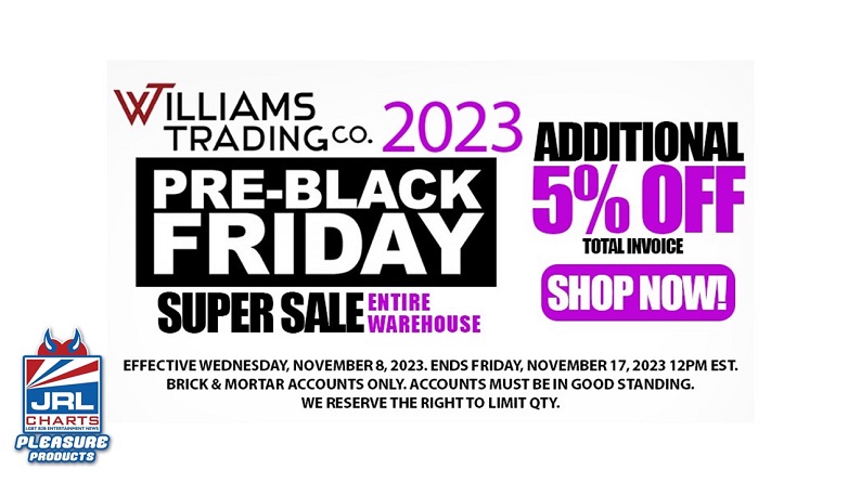 jrlcharts.com-Williams-Trading-Launch-Pre-Black-Friday-Promotion-adult-toys
