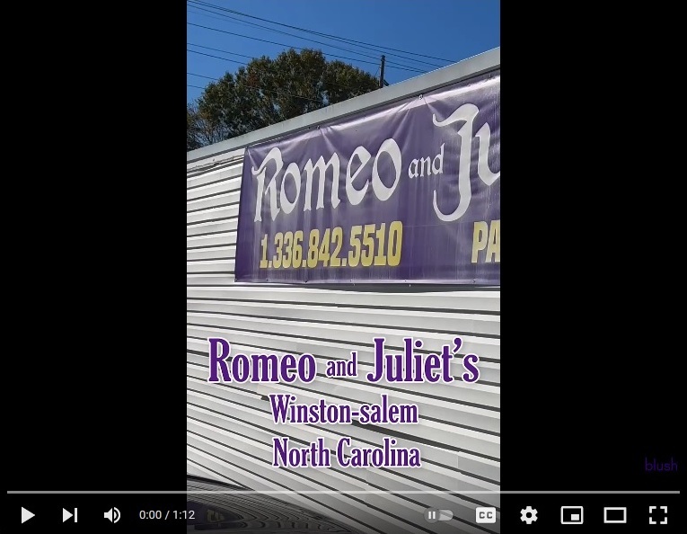 Blush Gives Huge shout out to Romeo & Juliet's in WinstonSalem