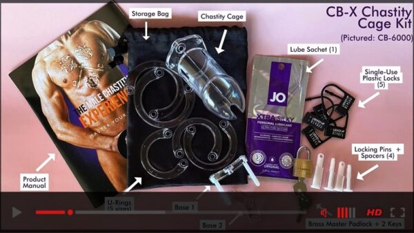 CB-X-Chastity-Cage Kit-Training-Video-BDSM-Gear-jrl-charts-sex-toy-commercial